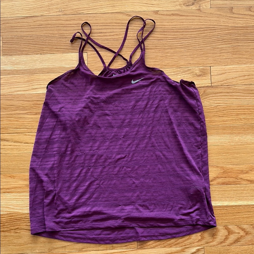 Nike strappy dri fit tank top size large